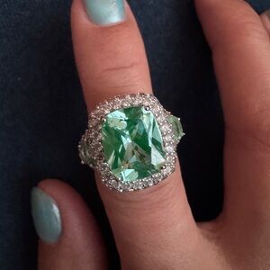 VANNA K Green Spinel Women’s sterling silver Women’s ring Size 6